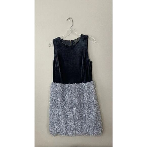 Sunday In Brooklyn Size Medium Feather Velvet Party Dress Fairy Anthropologie - Picture 1 of 9